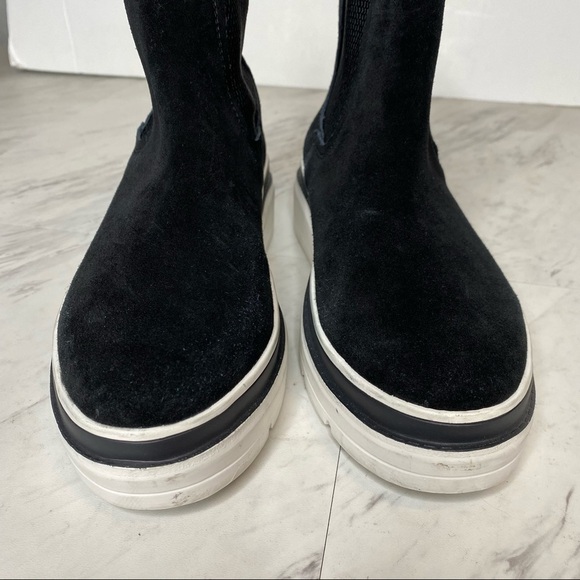 Steven by Steve Madden Avery Black Suede Platform Chelsea Boot 6M - Picture 11 of 13